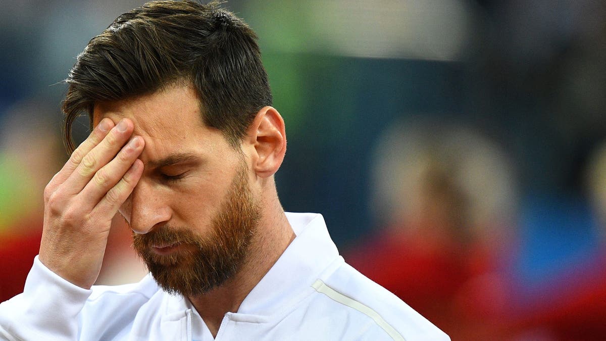 The weight of another World Cup seemingly affected Lionel Messi at the 2018 edition in Russia. (Photo by JOHANNES EISELE/AFP via Getty Images)
