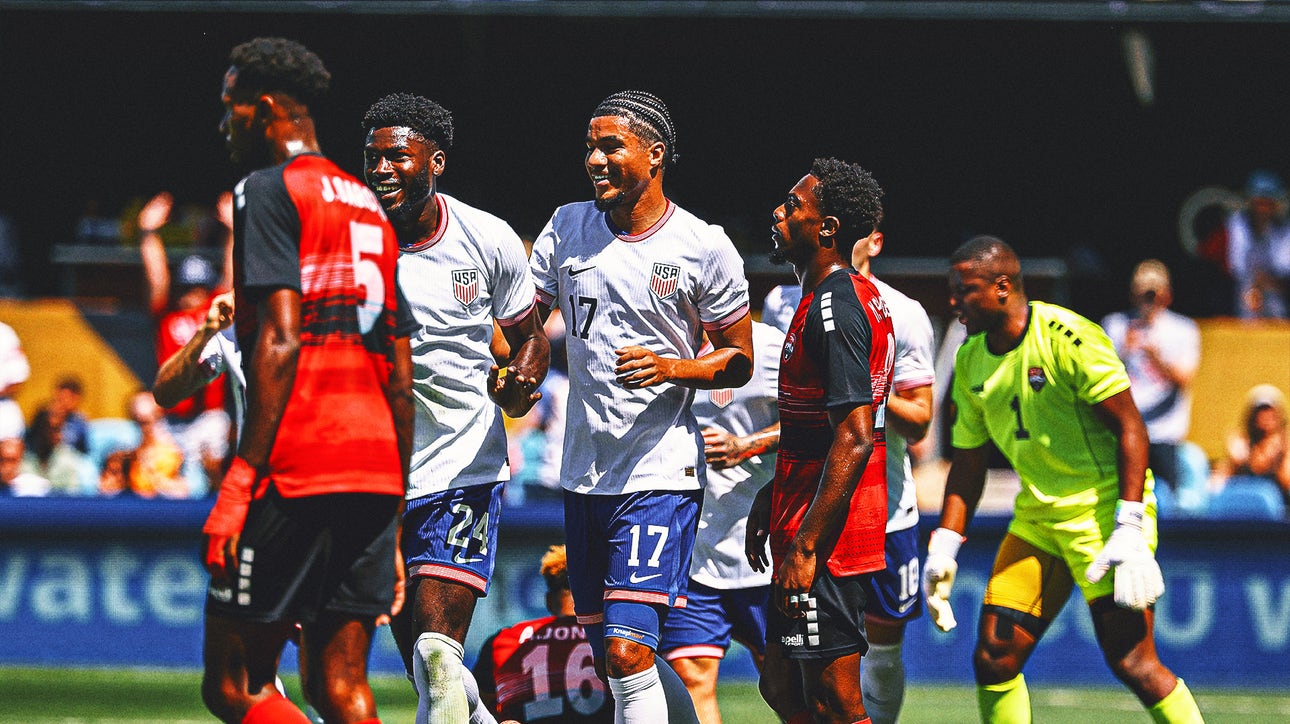 USA routs Trinidad and Tobago 5-0 in Gold Cup opener, snaps four-game losing streak