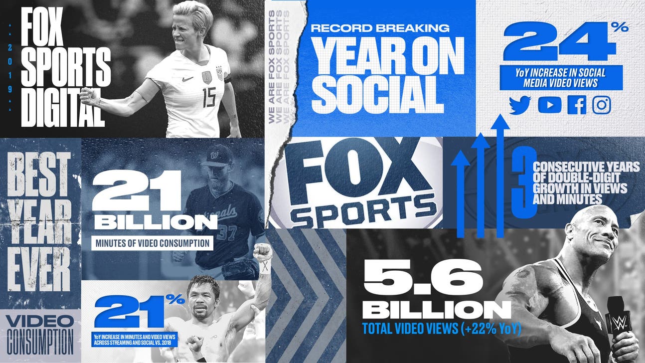 FOX Sports Scores 21 Billion Minutes and 5.6 Billion Video Views in Best Digital Year Ever