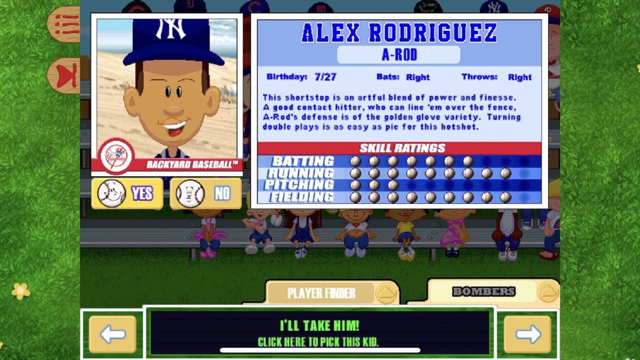 A-Rod and Jeter Are Back For the Relaunch of Backyard Baseball '01