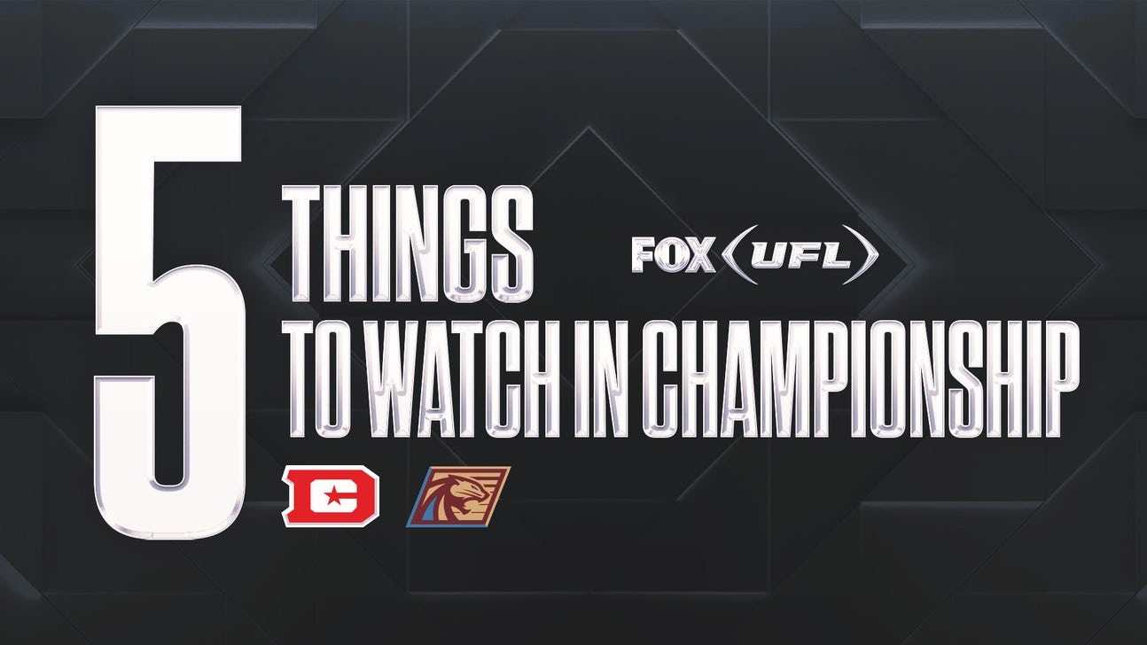 Five things to watch for in 2025 UFL Championship Game