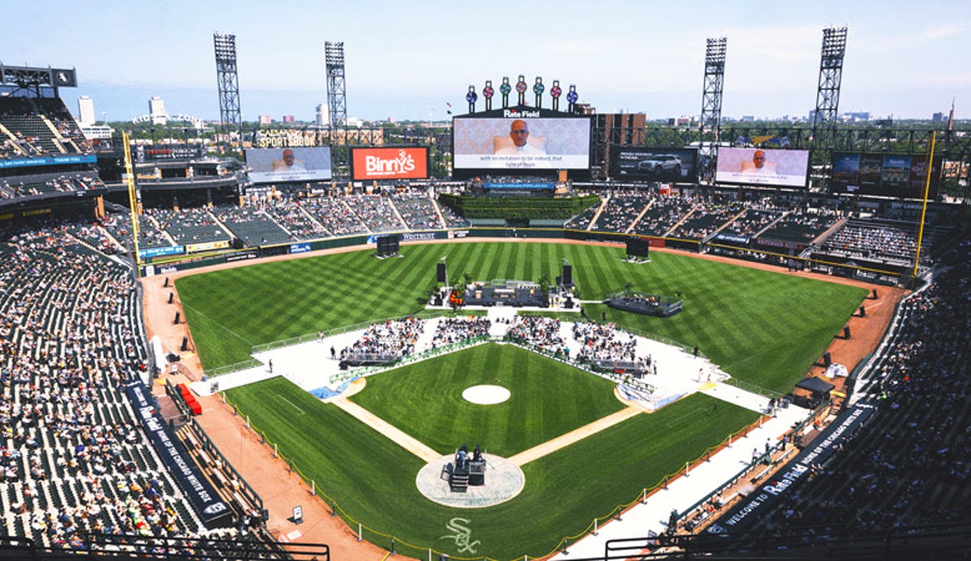In White Sox stadium broadcast, Pope Leo XIV sends a message of hope