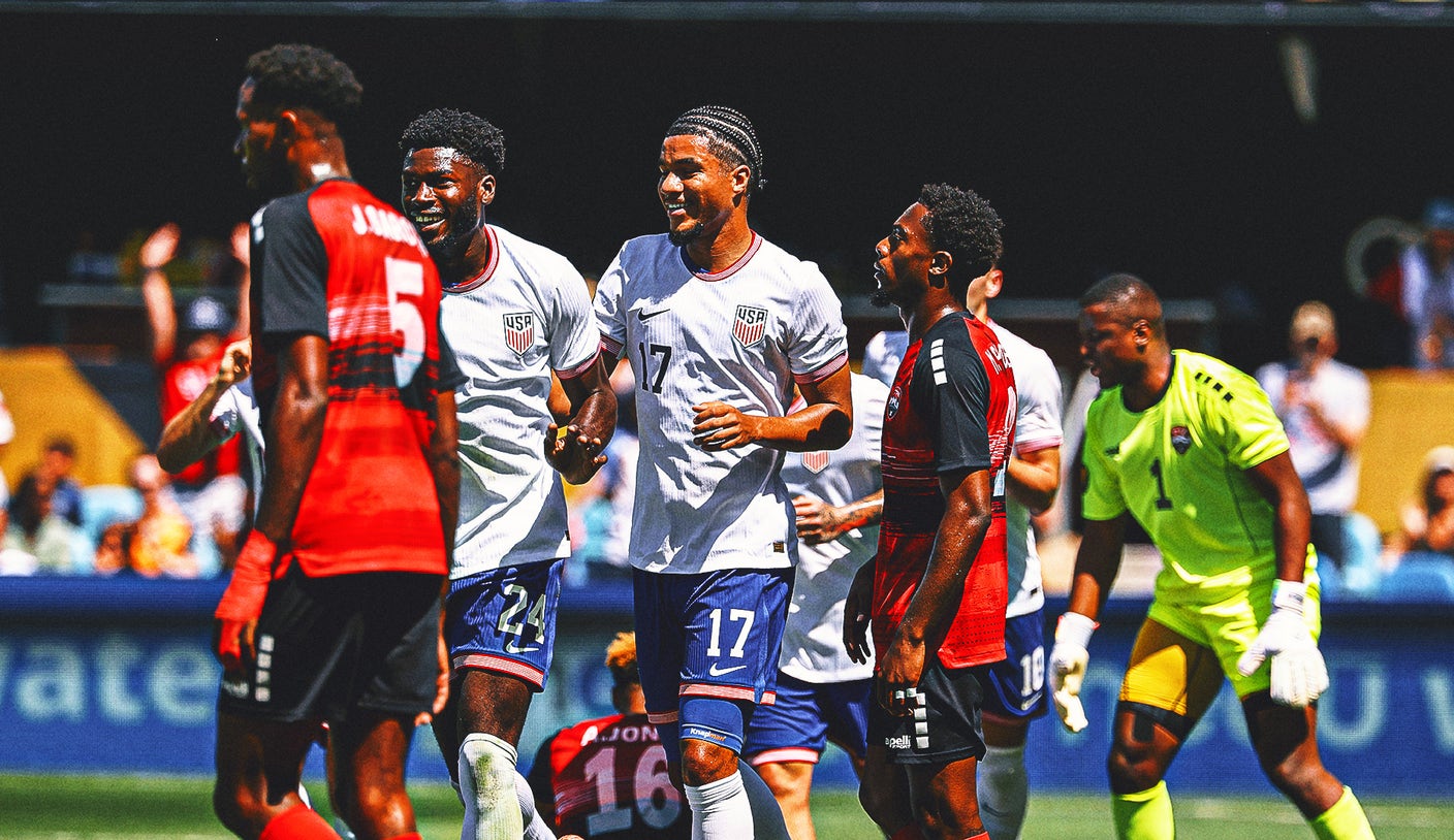 USA routs Trinidad and Tobago 5-0 in Gold Cup opener, snaps four-game losing streak
