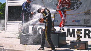 INDYCAR Trending Image: Beer me! Santino Ferrucci Thrills Crowd With His Chugging Skills