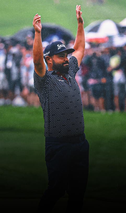 J.J. Spaun sinks 64-foot birdie putt to win rain-soaked U.S. Open