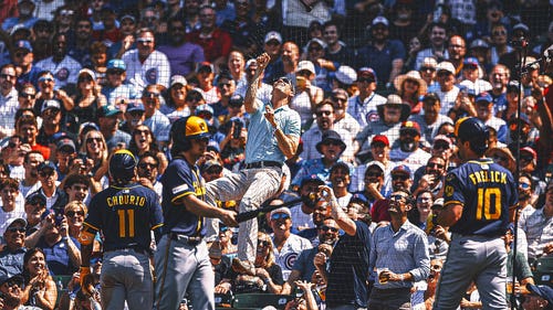 NEXT Trending Image: Fan Climbs Netting At Wrigley Field to Get Sal Frelick's Bat