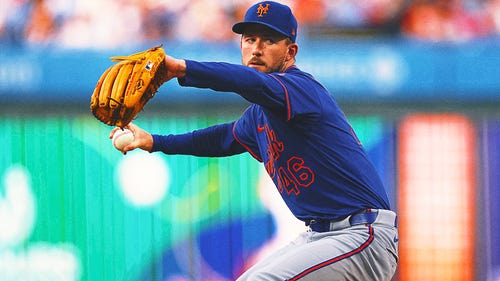 Нью-Йорк Метс тренд Изображение: Mets RHP Griffin Canning Game Game против Braves после неконтактной травмы