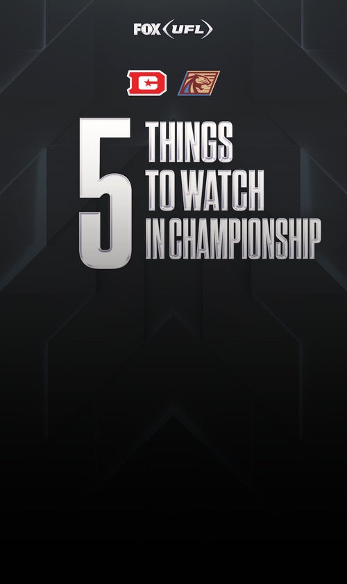 Five things to watch for in 2025 UFL Championship Game