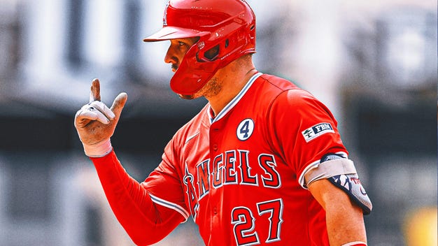 Angels slugger Mike Trout mashes first home run since returning from injury