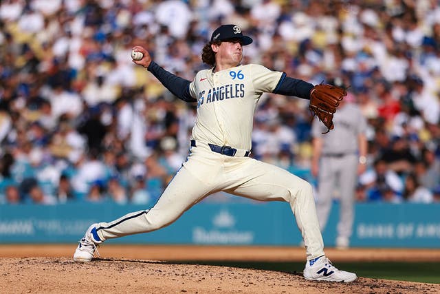 Landon Knack pitching
