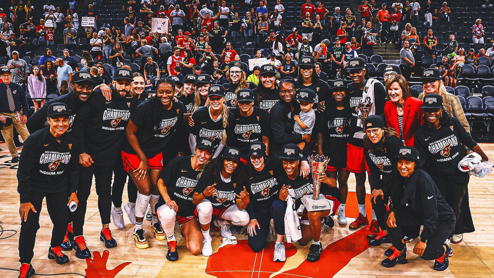 The Indiana Fever are the new Commissioner's Cup champions after upsetting the Minnesota Lynx 74-59.