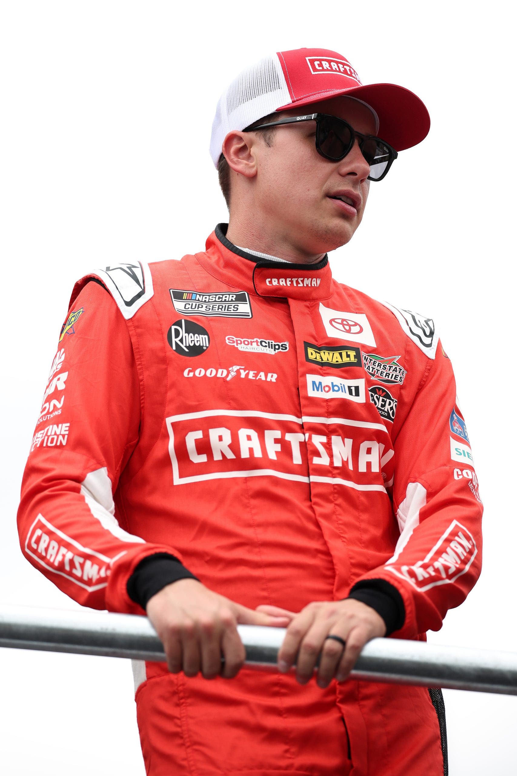 Christopher Bell waits on the grid prior to the NASCAR Cup Series Grant Park 165 at Chicago Street Course