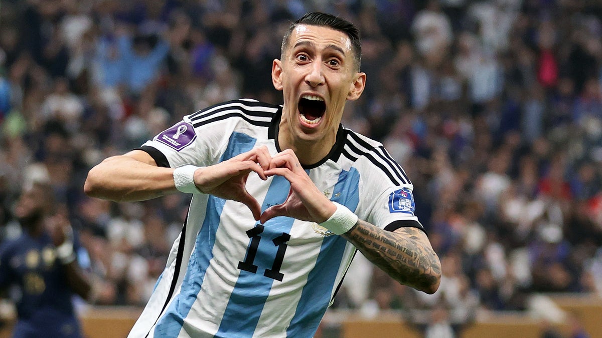 ?ngel Di María could barely believe it himself when he gave Argentina a two-goal lead in the 2022 World Cup. (Photo by Catherine Ivill/Getty Images)