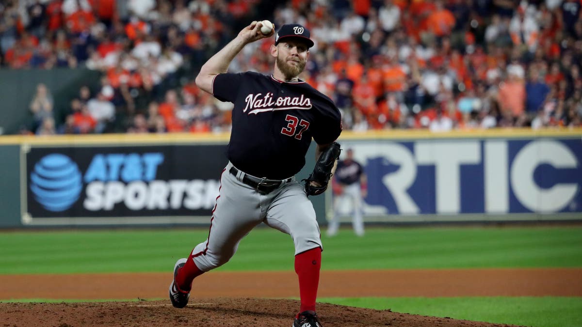 Stephen Strasburg was the 2019 World Series MVP. (Photo by Rob Tringali/MLB Photos via Getty Images)