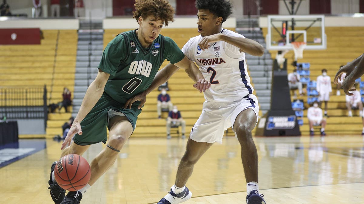 Jason Preston led Ohio to a MAC title and an upset win in the NCAA Tournament in 2021. (Photo by Stacy Revere/Getty Images)