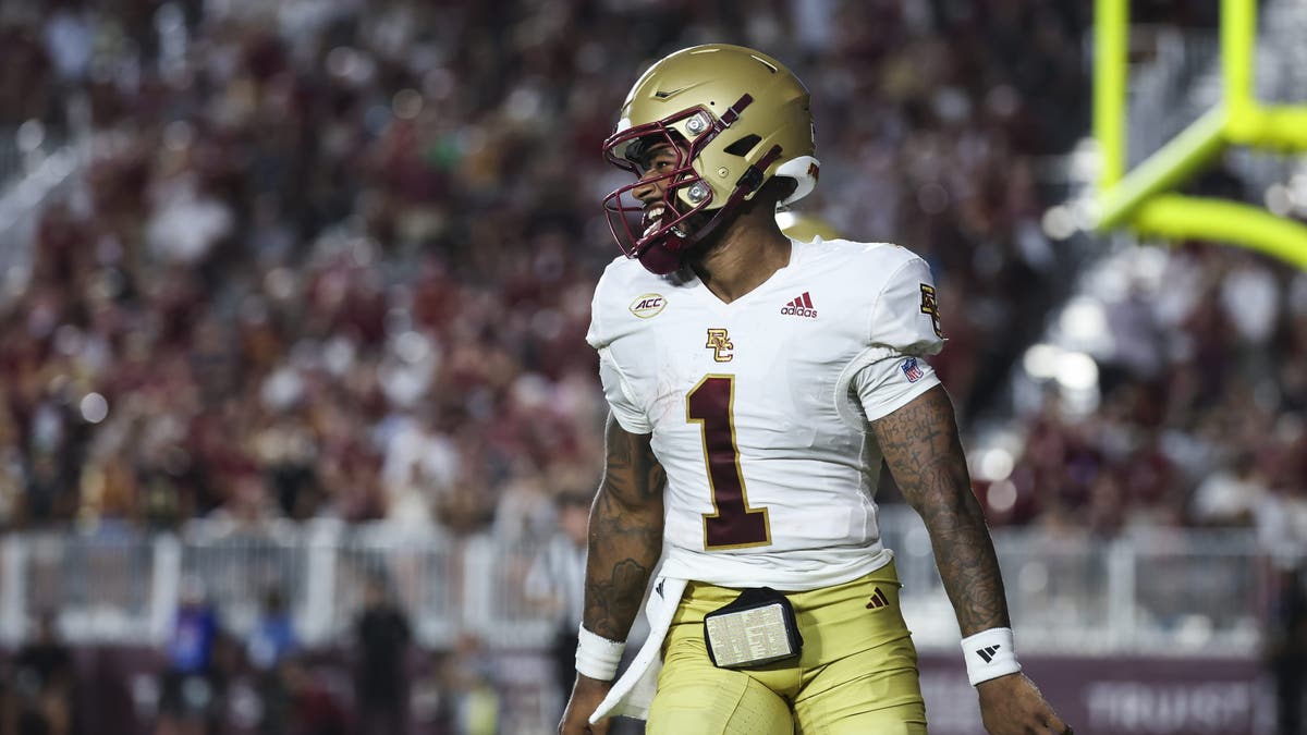 Thomas Castellanos helped Boston College get a Week 2 win on the road against Florida State in the 2024 season. (Photo by James Gilbert/Getty Images)