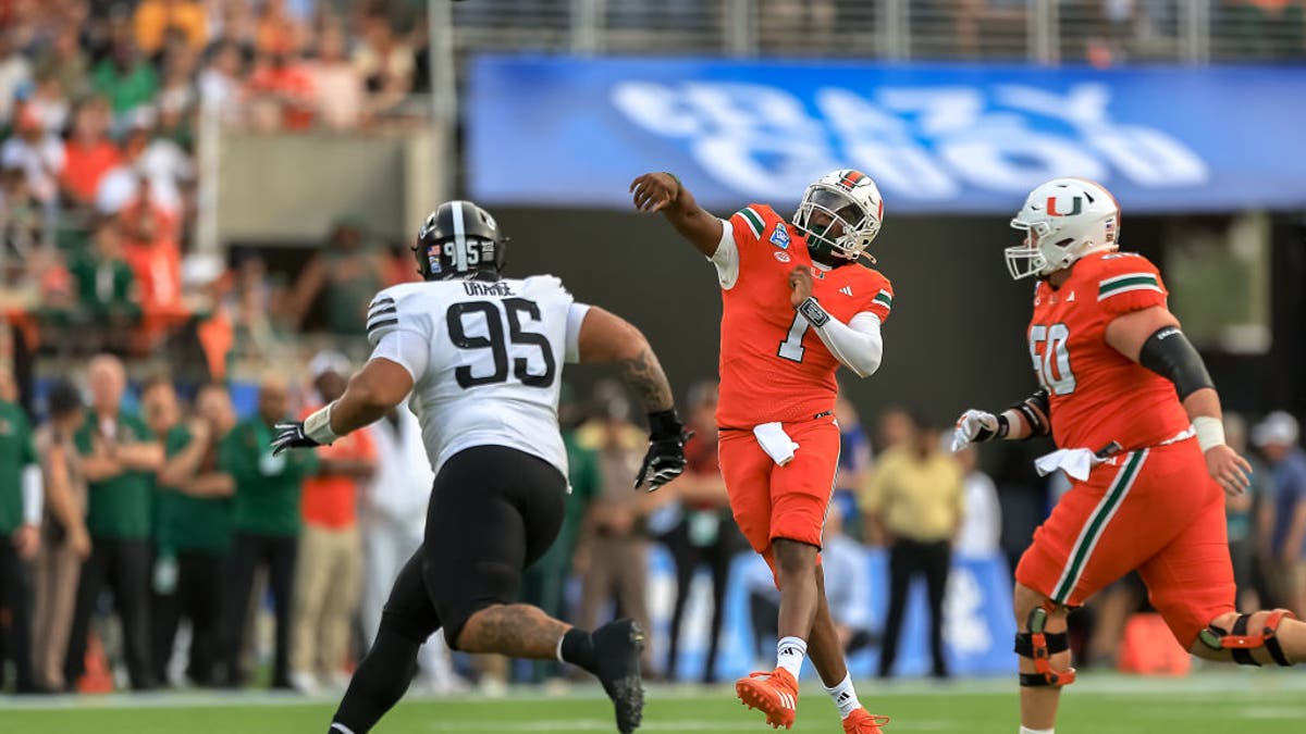 In 2024, Ward won the Davey O'Brien Award as the nation's best quarterback and finished fourth in Heisman Trophy voting. (Photo by Dustin Markland/Getty Images)