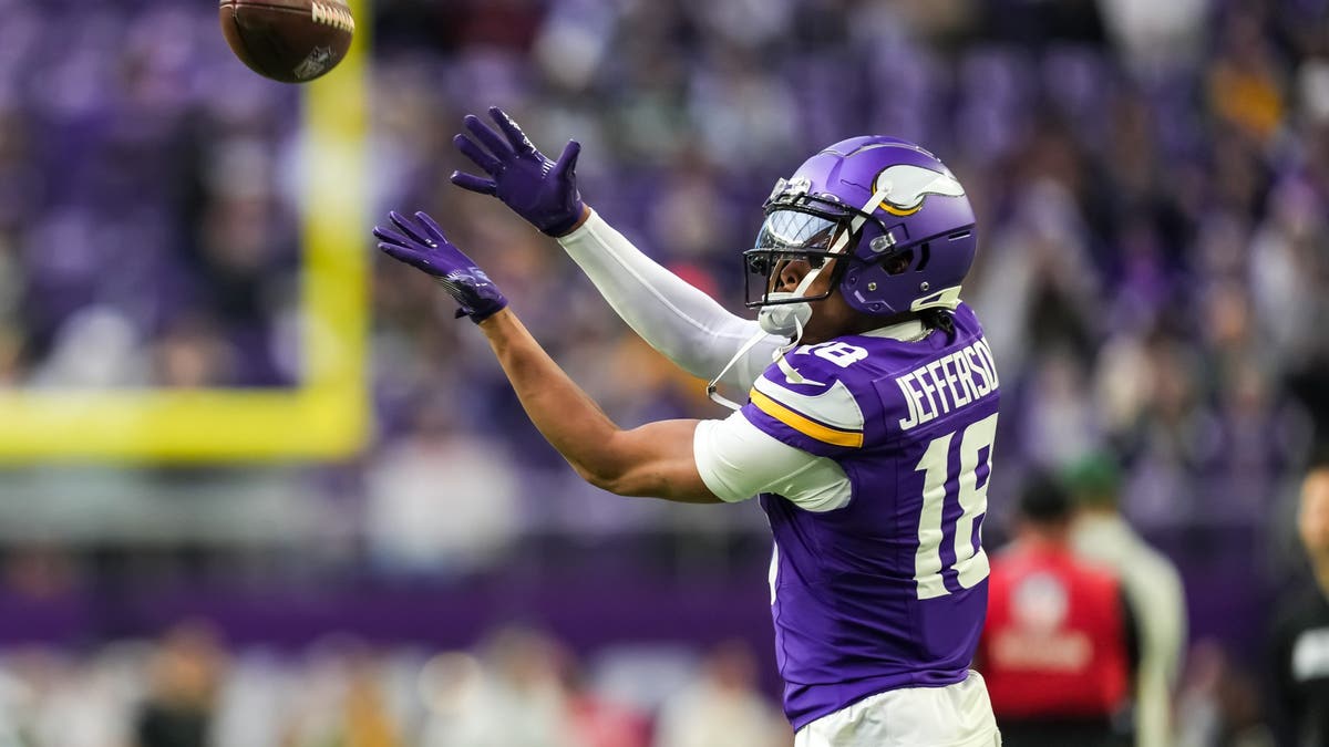 Justin Jefferson is a two-time All-Pro. (Photo by Brace Hemmelgarn/Getty Images)