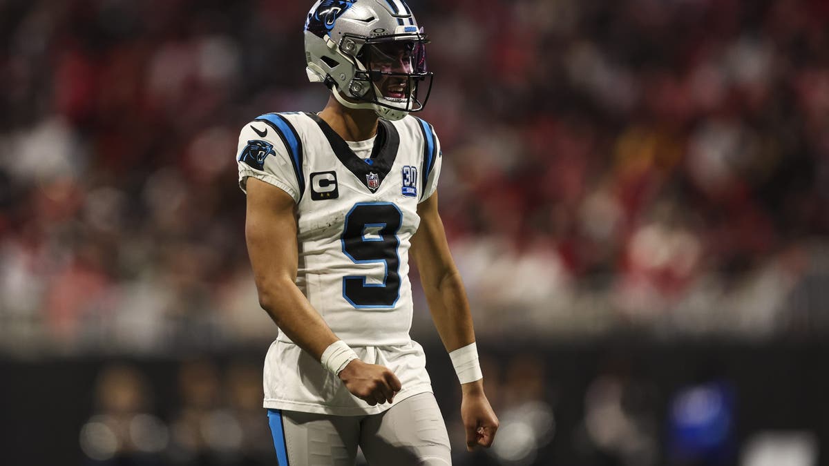 Bryce Young showed signs of improvement late in the 2024 season, possibly putting the Panthers in a diffiuclt spot down the line. (Photo by Perry Knotts/Getty Images)