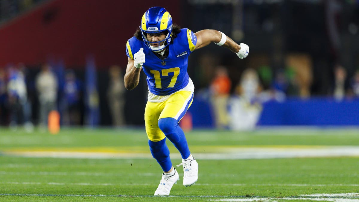 Puka Nacua is entering his third NFL season. (Photo by Ric Tapia/Getty Images)