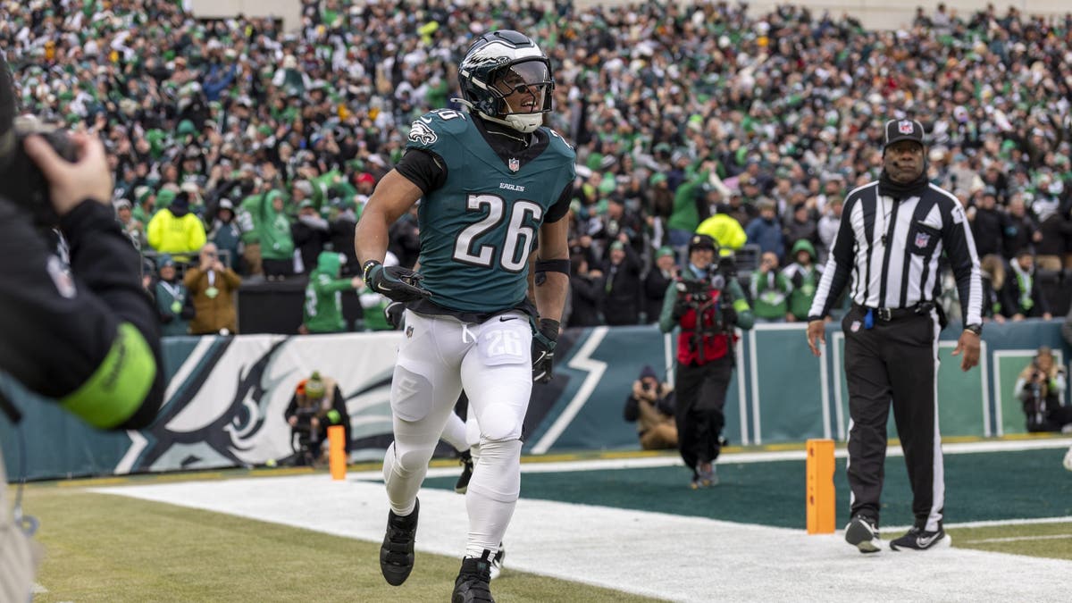 Saquon Barkley helped the Eagles win Super Bowl LIX. (Photo by Lauren Leigh Bacho/Getty Images)