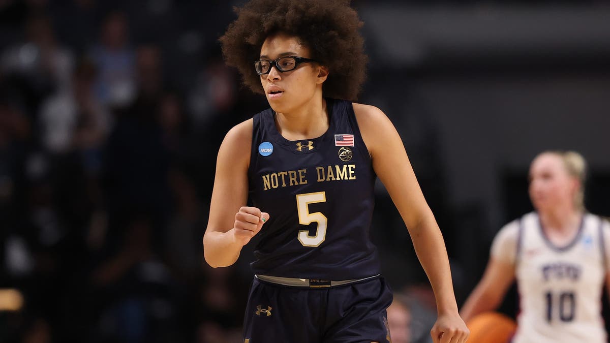 Olivia Miles transferred to TCU after being a key standout for Notre Dame over the last few years. (Photo by Sarah Stier/Getty Images)