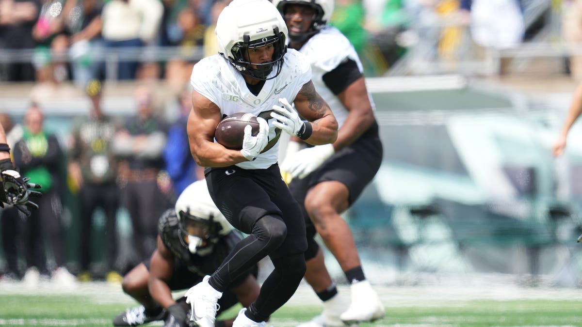 Makhi Hughes is entering his first season at Oregon. (Photo by Soobum Im/Getty Images)