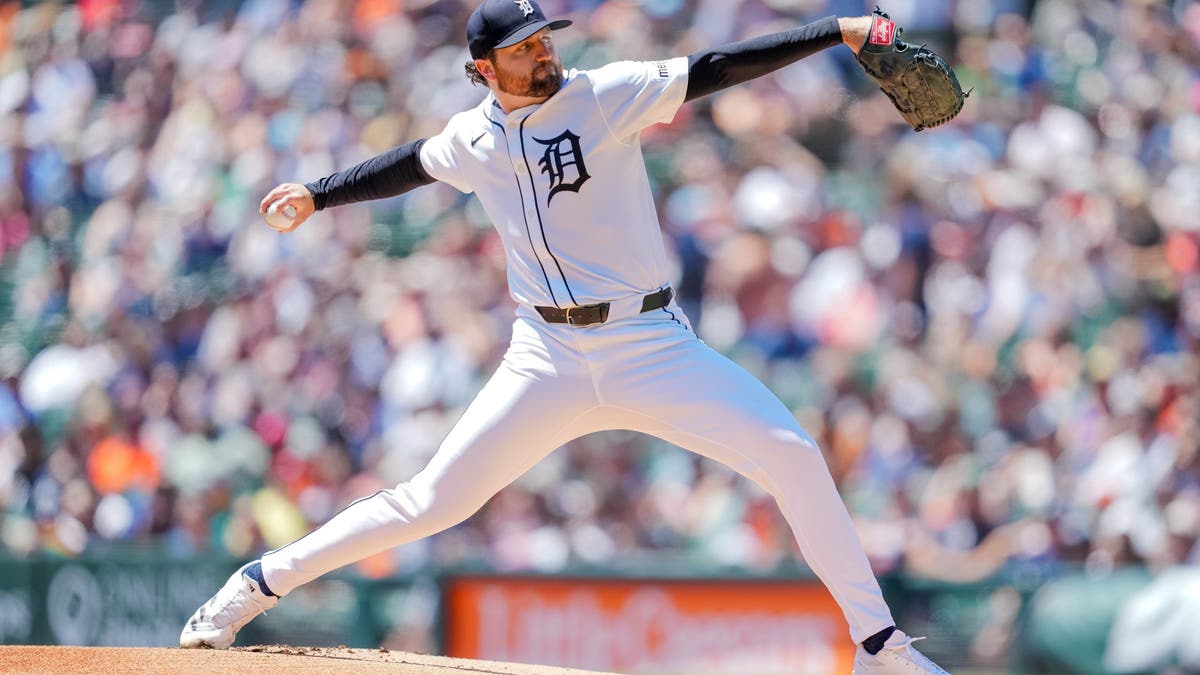 Casey Mize has nine wins in the 2025 MLB season. (Photo by Nic Antaya/Getty Images)