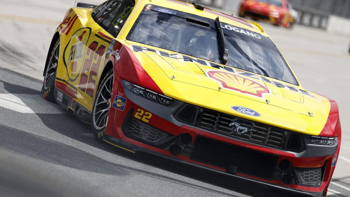 Joey Logano drives during the NASCAR Cup Series Grant Park 165 at Chicago Street Course