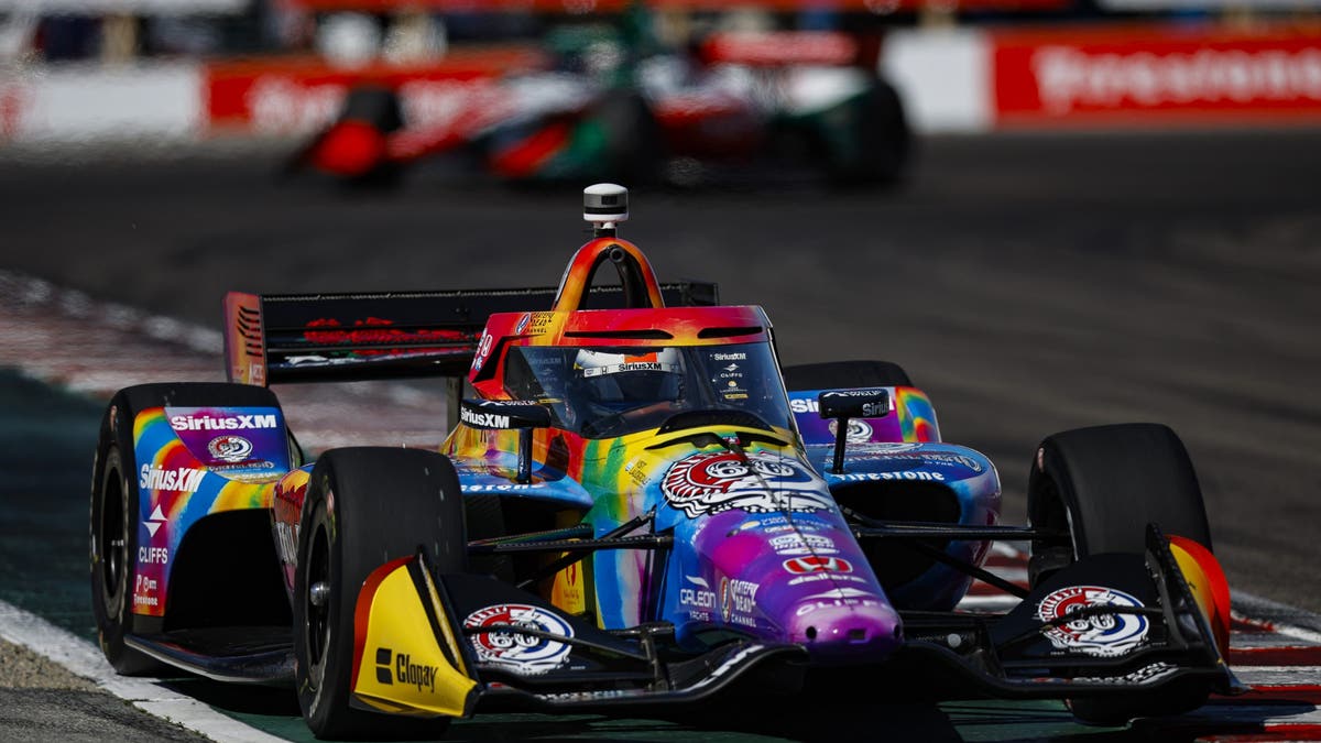 Felix Rosenqvist prior to the NTT INDYCAR Series Java House Grand Prix of Monterey at WeatherTech Raceway Laguna Seca 