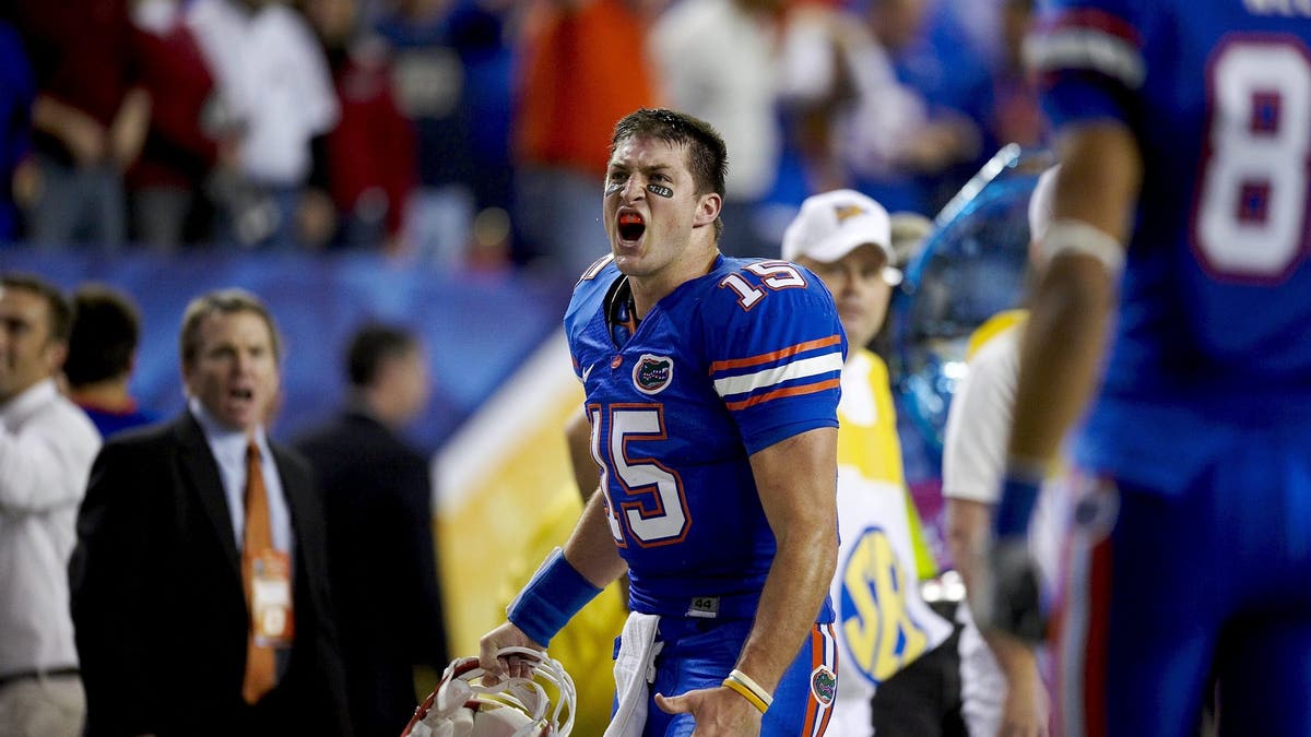 Tim Tebow was part of two Florida national championship teams. (Photo by Bill Frakes /Sports Illustrated via Getty Images)