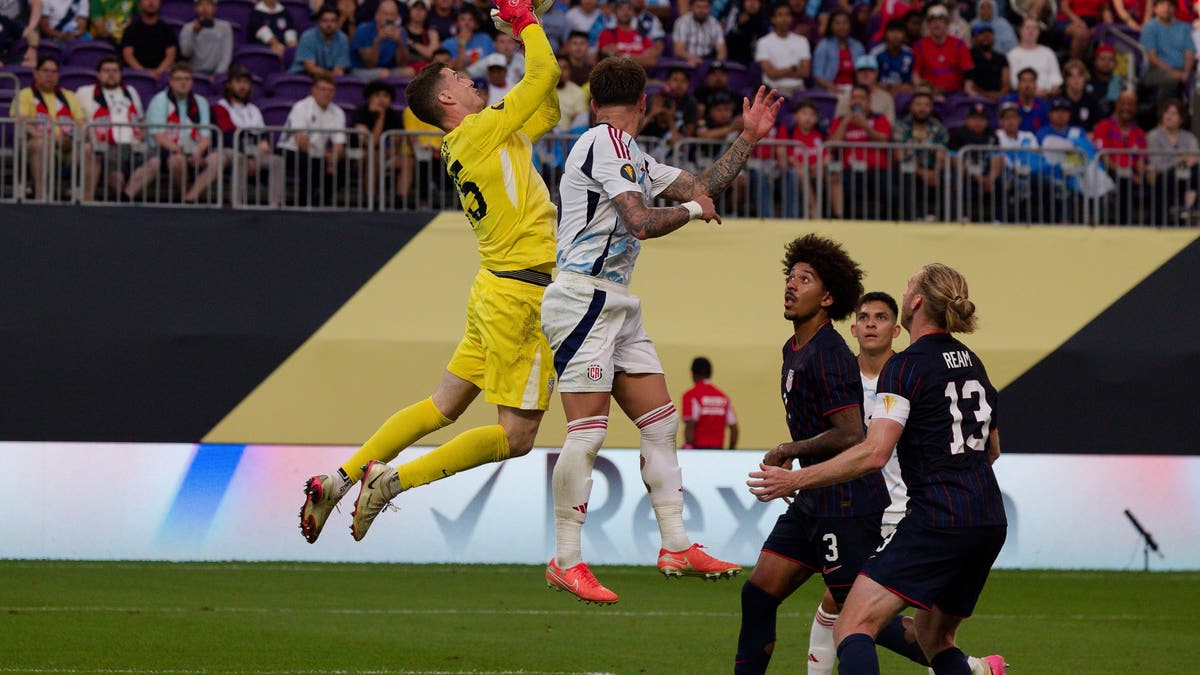 Matt Freese has risen to the occasion for the U.S. squad, highlighted by his penalty-kick masterclass against Costa Rica. (Photo by Jeremy Olson/ISI Photos/ISI Photos via Getty Images)