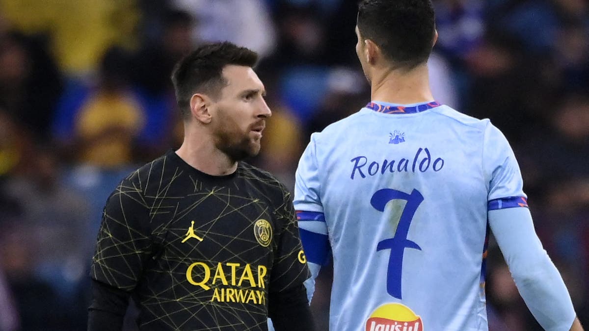 When Lionel Messi was with PSG, he faced Cristiano Ronaldo and Al Nassr in a match in 2023. (Photo by FRANCK FIFE/AFP via Getty Images)