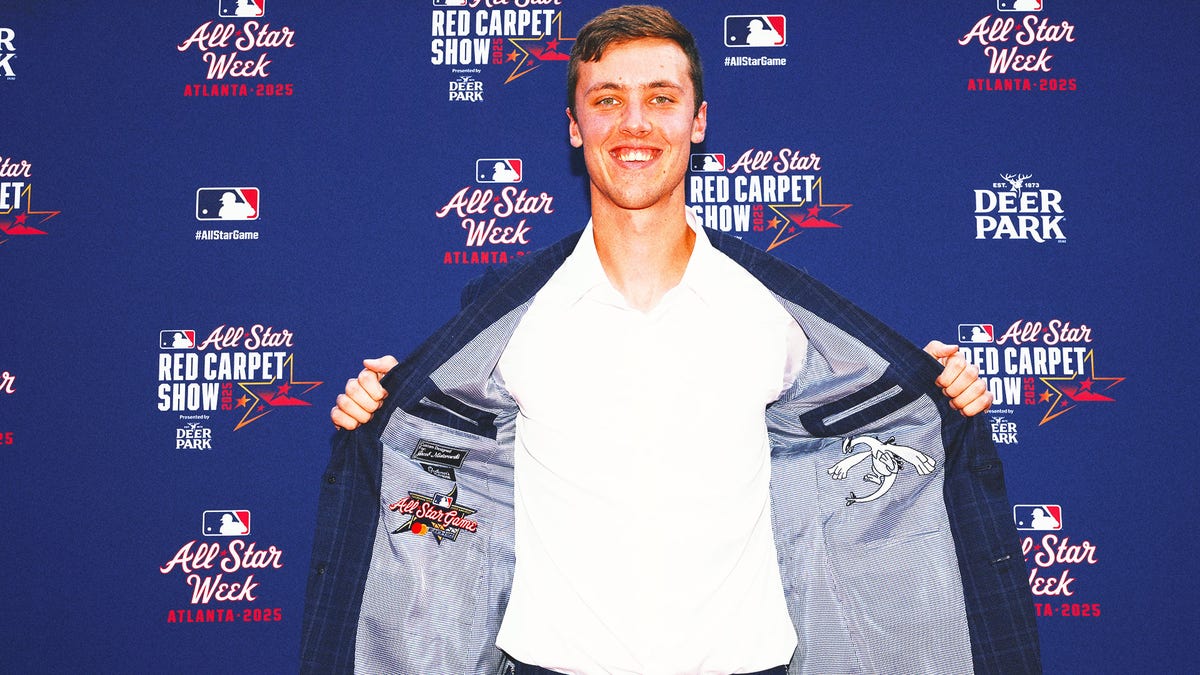 Jacob Misiorowski's suit jacket at the All-Star Game had a nice nod to his Pokémon collection.?