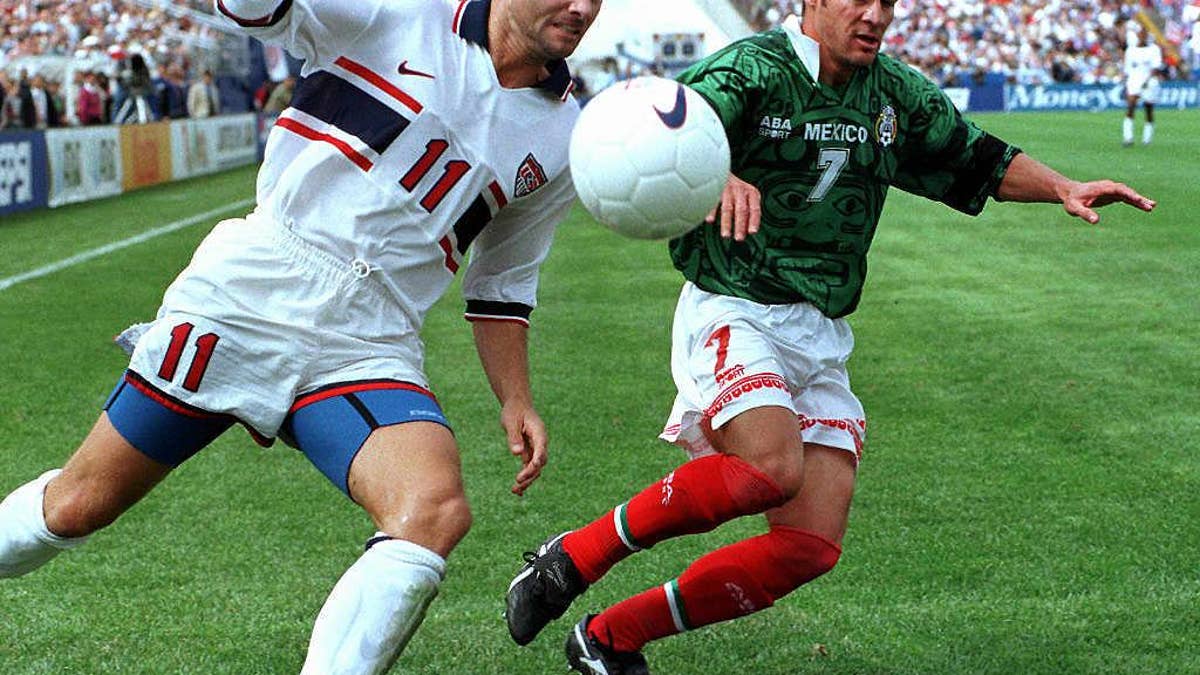 Before the turn of the century, Mexico had the upper hand against the U.S. in men's soccer. (Photo credit should read JOHN MOTTERN/AFP via Getty Images)
