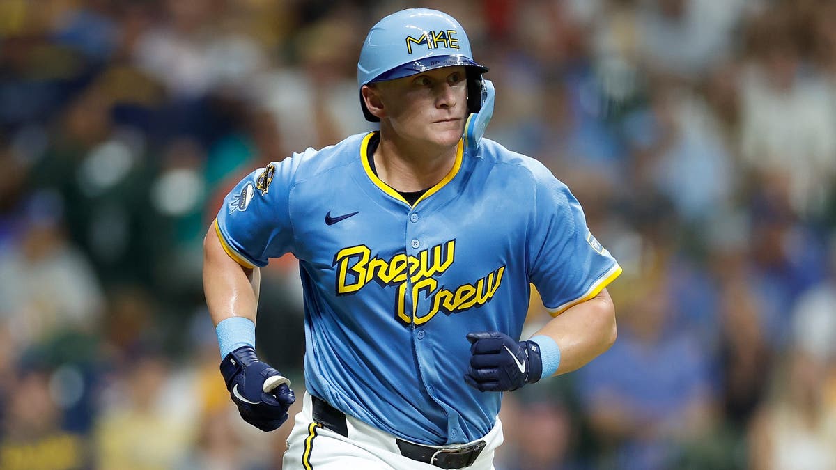Andrew Vaughn is another surprise contributor for the Brewers. (Photo by John Fisher/Getty Images)