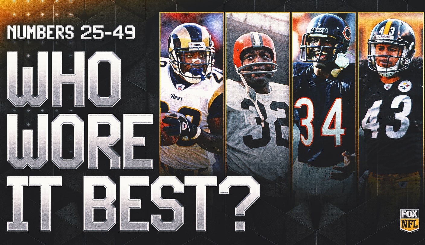 Who Wore It Best? The Greatest NFL Players by Jersey Number, 25-49