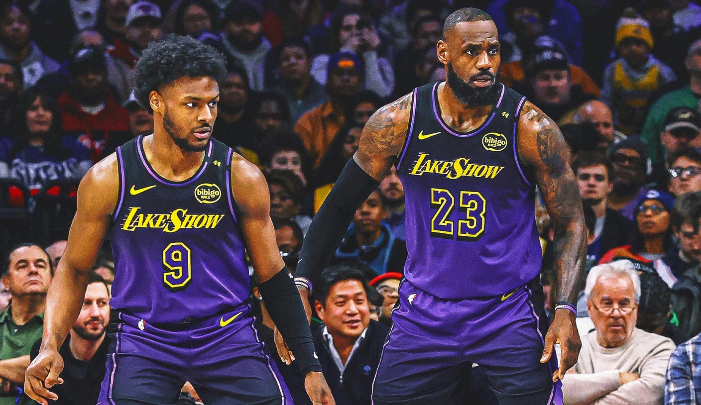 LeBron James Shows Up to Support Son Bronny in Lakers' NBA Summer League Game
