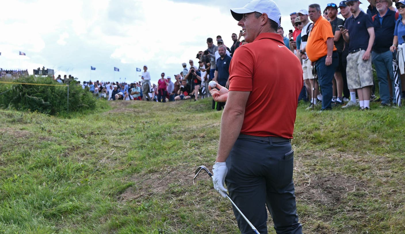 Dig that! Rory McIlroy Unearths Second Ball From The Rough at The Open
