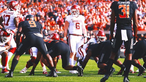COLLEGE FOOTBALL Trendbild: Top-Leistungen, die Joel Klatt angekündigt hat: Baker Mayfield zeigt sich im Chaos