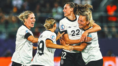 Imagen de tendencia de la UEFA Euro Cup femenina: Jul Brand Alemania condujo a la victoria de apertura sobre Polonia en la Eurocopa 2025
