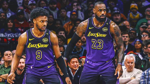 NBA Trending Image: LeBron James Shows Up to Support Son Bronny in Lakers' NBA Summer League Game