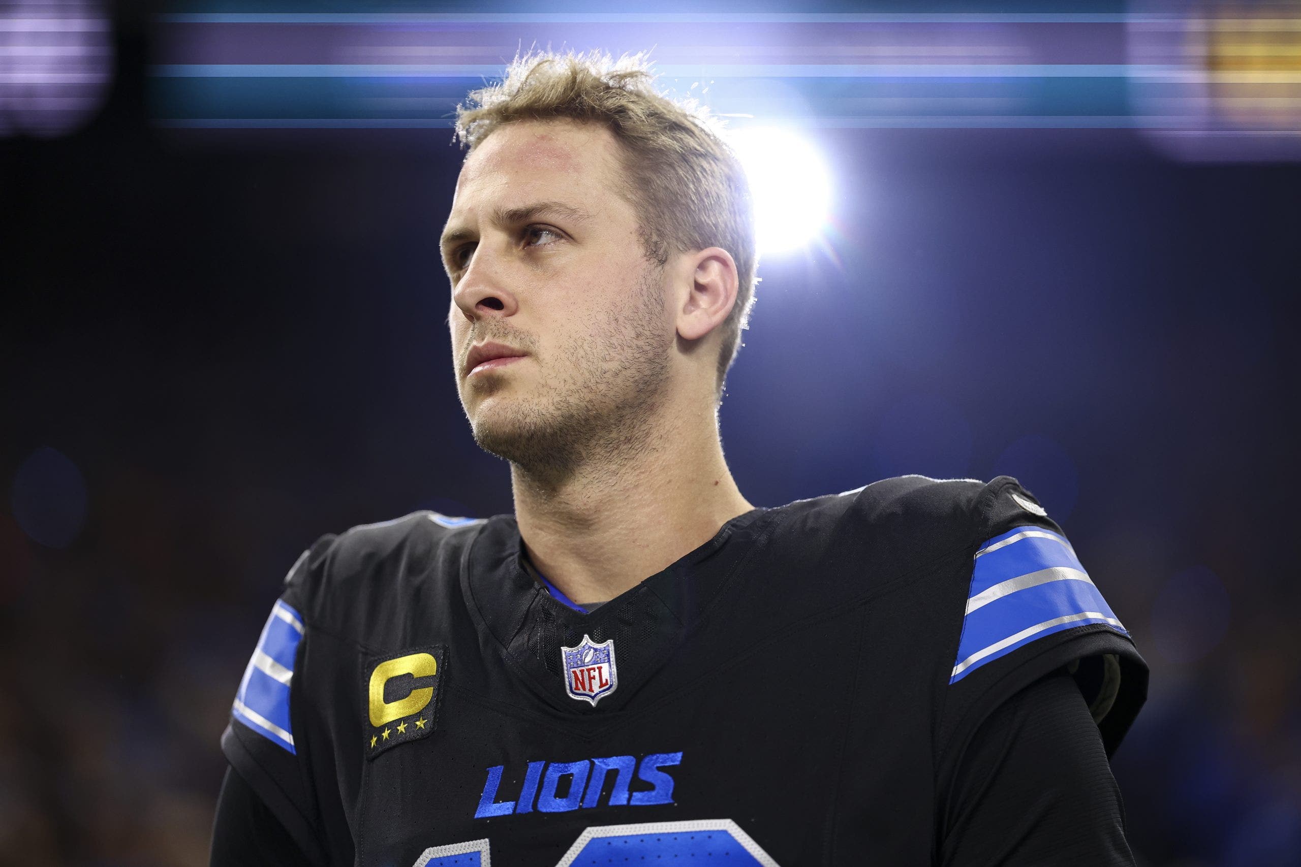 Jared Goff has re-emerged as a franchise quarterback with the Lions. (Photo by Kevin Sabitus/Getty Images)