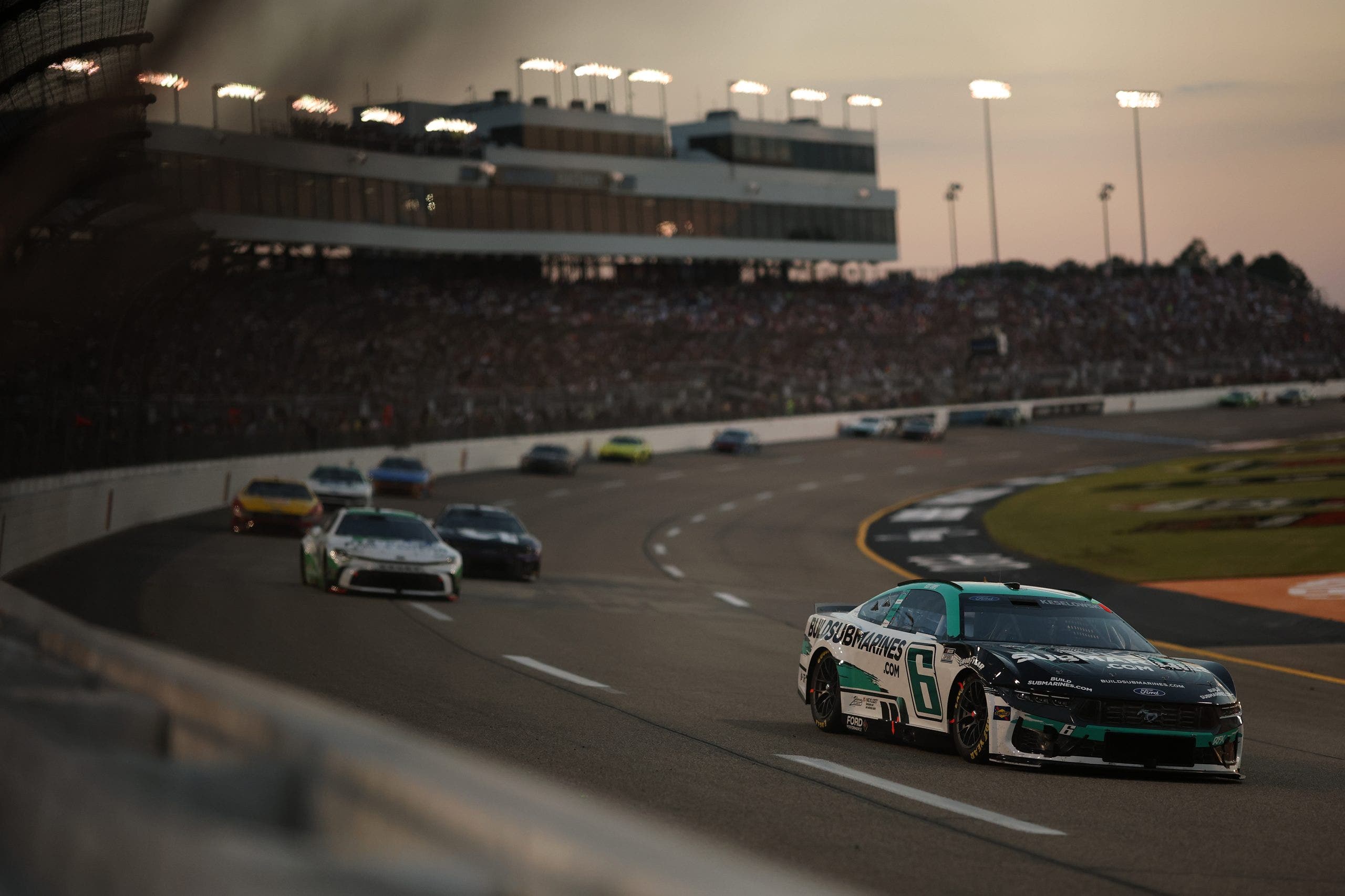 No. 6 Brad Keselowski drives during the race at Richmond