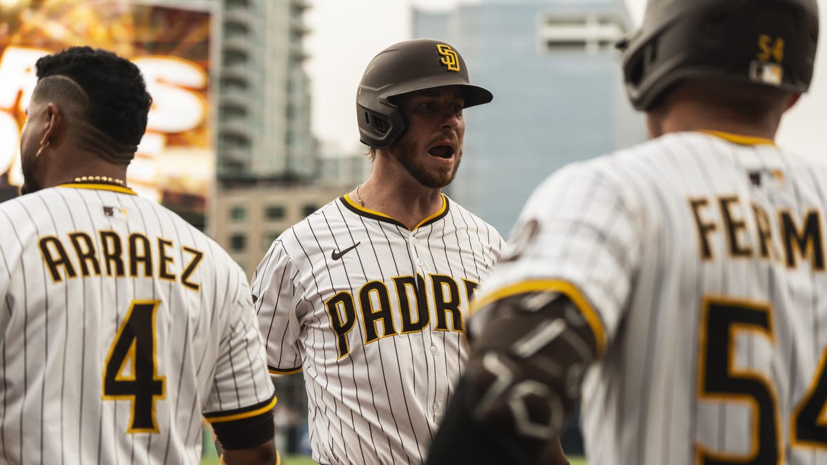 The Padres won't being going down quietly in the NL West yet. (Photo by Matt Thomas/San Diego Padres/Getty Images)