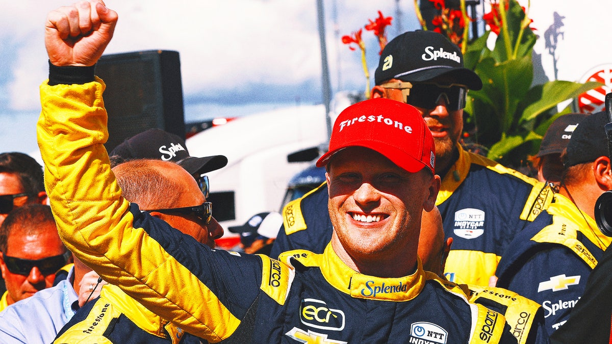 Christian Rasmussen scores his first INDYCAR win at 2025 Milwaukee Mile.