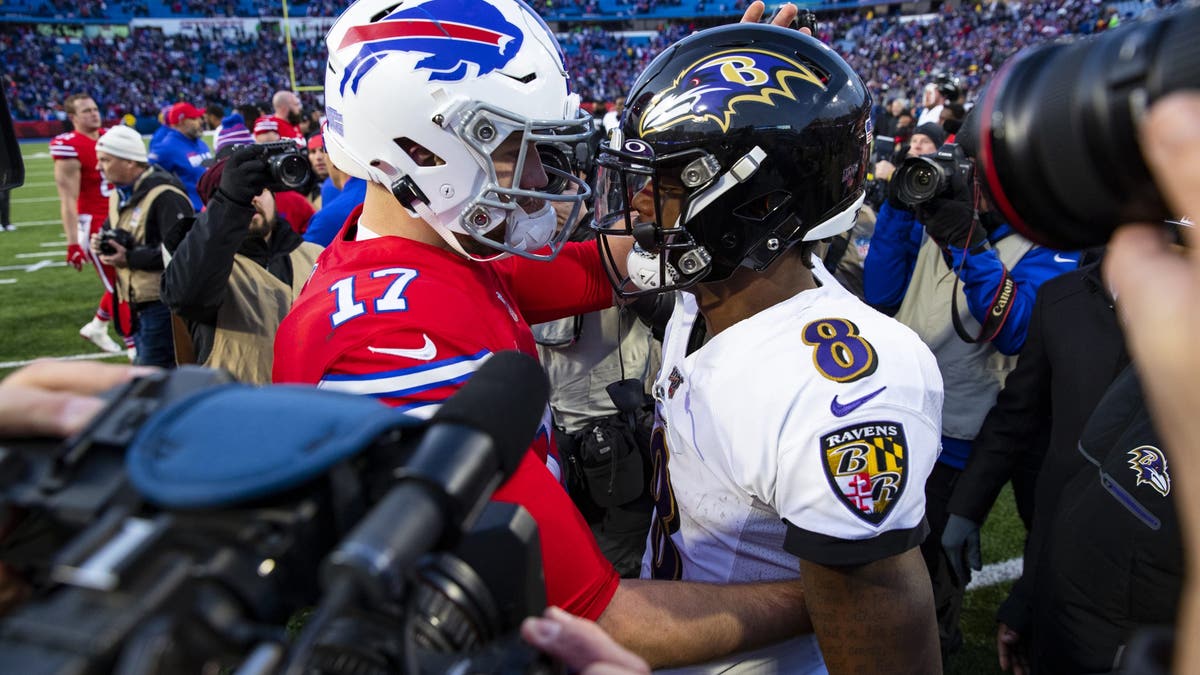 Lamar Jackson and Josh Allen were the last two quarterbacks to win MVP. (Photo by Brett Carlsen/Getty Images)