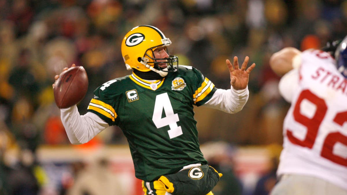 Brett Favre won three MVP awards and a Super Bowl in Green Bay. (Photo by Tom Hauck/Getty Images)