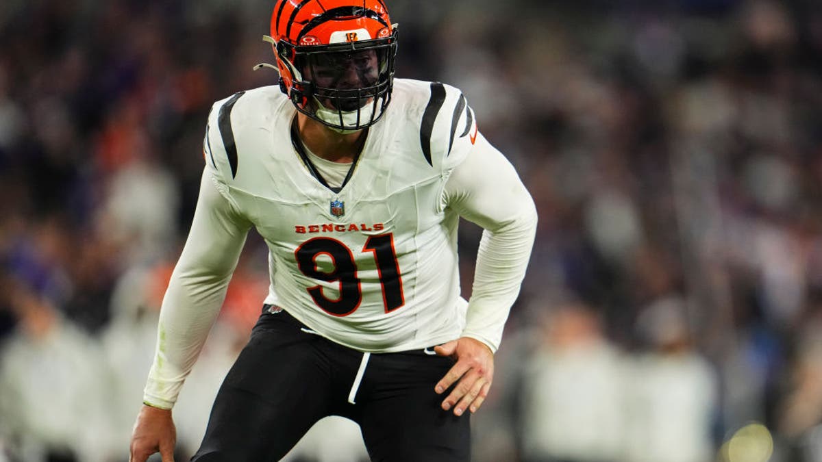 Trey Hendrickson led the NFL with 17.5 sacks last season. (Photo by Cooper Neill/Getty Images)