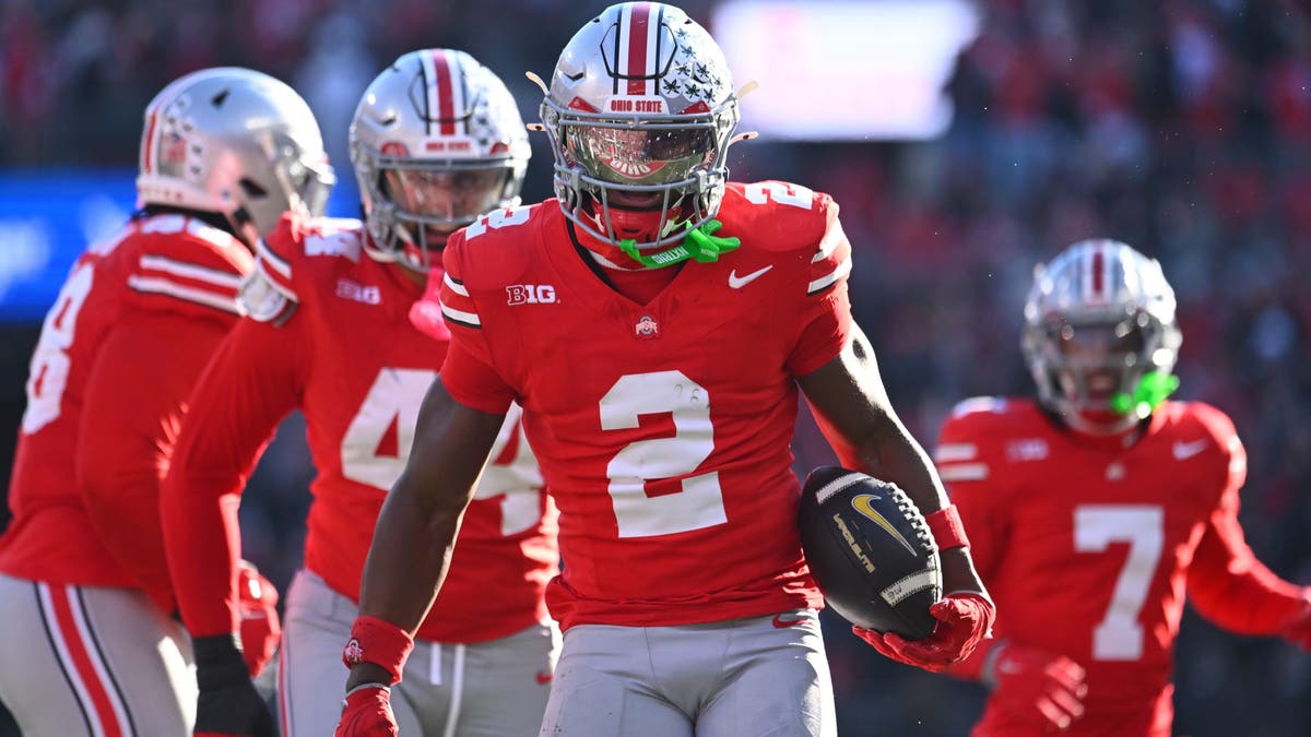 Ohio State had a disappointing loss to Michigan in 2024, but Downs had a pick, anyway. (Photo by Ben Jackson/Getty Images)